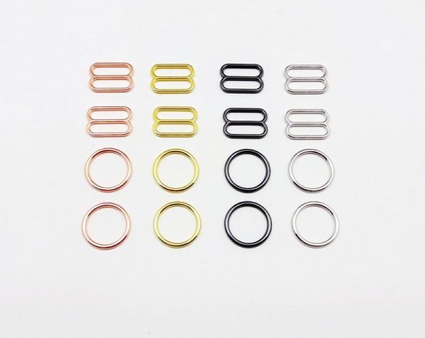 different colored metal rings and regulators