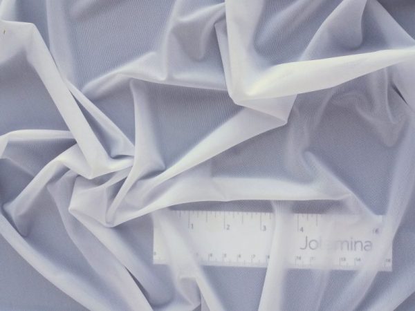 white semisheer swimwear lining fabric