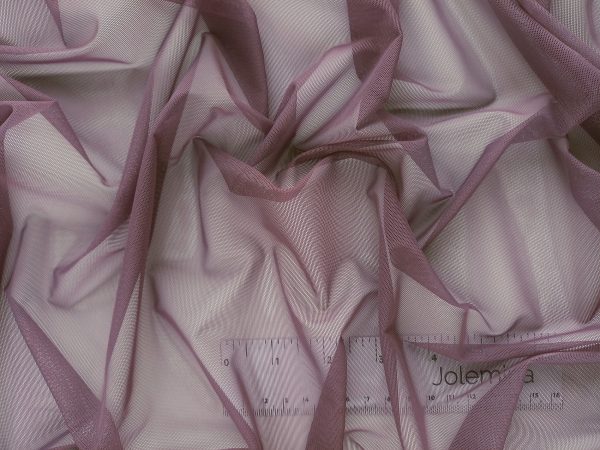 purple extra light weight sheer stretch mesh