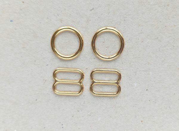 kuldsed metallist rõngad ja regulaatorid 10 mm